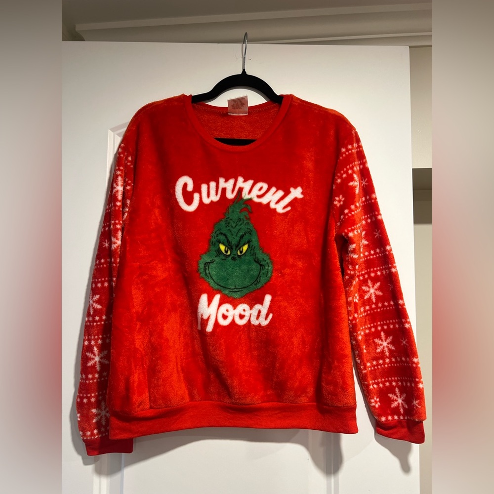 Red Grinch Crew Neck Sweater